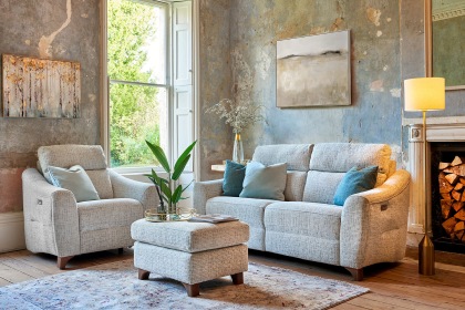 G Plan Monza Fabric 3 Seater Recliner Sofa