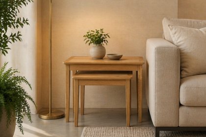 Bath Oak Nest of Tables