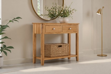 Bath Oak Console Table
