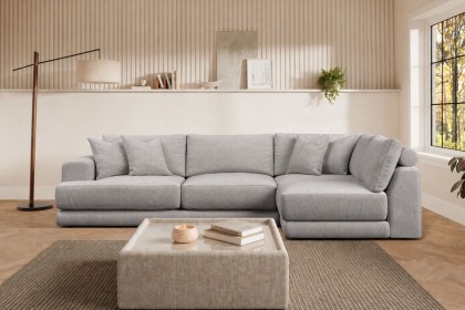 Niki Fabric Medium 4 Seater Corner Sofa Group