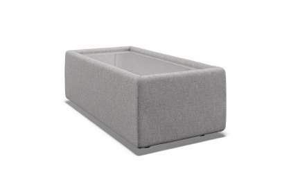 Niki Fabric Modular Rectangle Glass Top Table