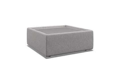 Niki Fabric Modular Square Glass Top Table Niki Fabric Modular Square Glass Top Table