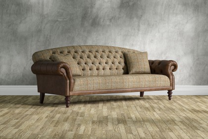 Tetrad Arbroath Harris Tweed Fabric Leather Mix 4 Seater Grand Sofa Tetrad Arbroath Harris Tweed Fabric Leather Mix 4 Seater Grand Sofa