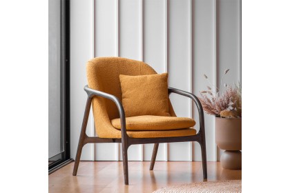 Gallery Direct Alegra Armchair in Ochre Gallery Direct Alegra Armchair in Ochre