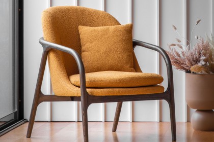 Gallery Direct Alegra Armchair in Ochre Gallery Direct Alegra Armchair in Ochre