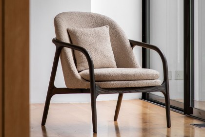 Gallery Direct Alegra Armchair in Taupe Gallery Direct Alegra Armchair in Taupe
