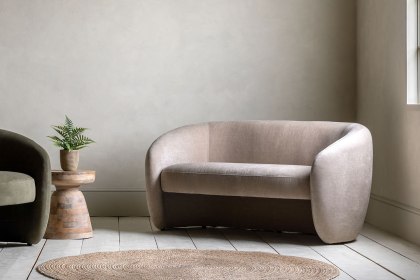 Gallery Direct Curvo 2 Seater Sofa in Cream