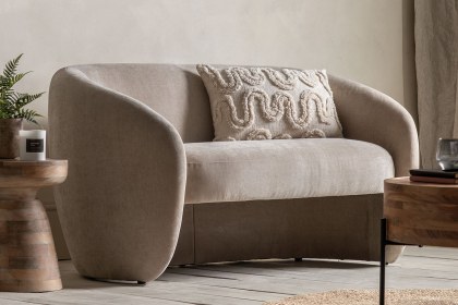 Gallery Direct Curvo 2 Seater Sofa in Cream