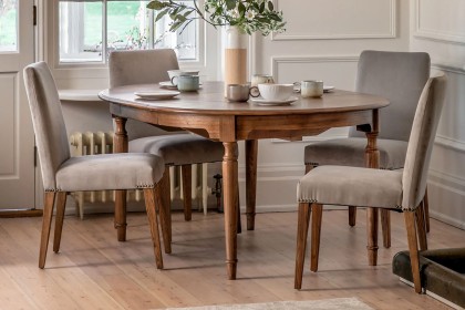 Gallery Direct Highgrove 120-160cm Round Extending Dining Table