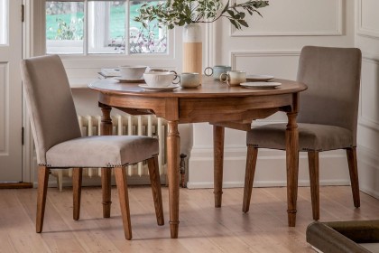 Gallery Direct Highgrove Dove Velvet Dining Chairs (Pair)