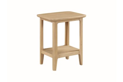 Cotswold Oak Lamp Table with Shelf