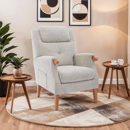 GFA Isla Fireside Chair in Linen Fabric GFA Isla Fireside Chair in Linen Fabric