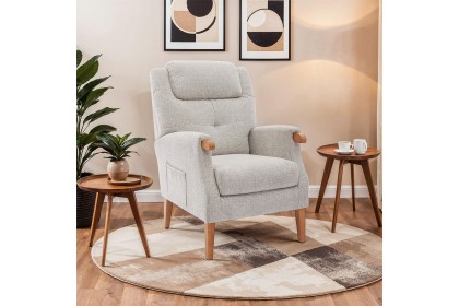 GFA Isla Fireside Chair in Linen Fabric GFA Isla Fireside Chair in Linen Fabric