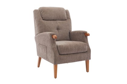GFA Isla Fireside Chair in Mink Fabric
