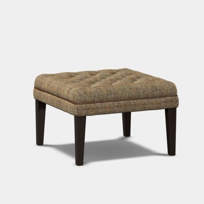 Tetrad Mackenzie Harris Tweed Buttoned Stool Tetrad Mackenzie Harris Tweed Buttoned Stool