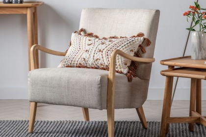 Gallery Direct Chedworth Armchair in Natural Linen Fabric