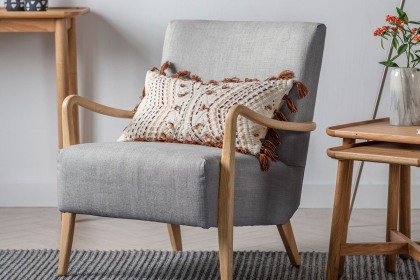 Gallery Direct Chedworth Armchair in Charcoal Fabric