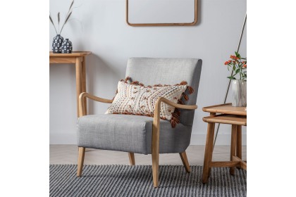 Gallery Direct Chedworth Armchair in Charcoal Fabric