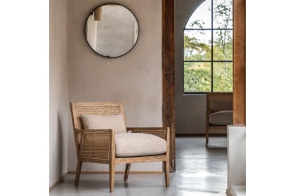 Gallery Direct Nagoya Rattan Armchair with Natural Seat Cushions Gallery Direct Nagoya Rattan Armchair with Natural Seat Cushions