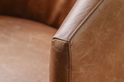 Gallery Direct Tindon Armchair in Vintage Brown Leather Gallery Direct Tindon Armchair in Vintage Brown Leather