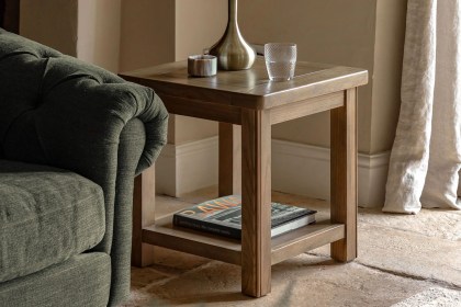 Gallery Direct Hardwick Smoked Oak Side Table