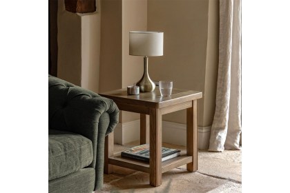 Gallery Direct Hardwick Smoked Oak Side Table