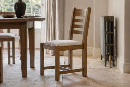 Gallery Direct Hardwick Smoked Oak Dining Chairs (Pair)