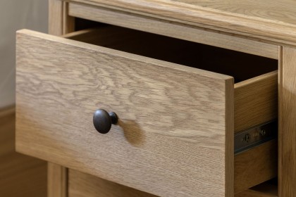 Gallery Direct Malvern Natural Oak 2 Drawer Bedside Table