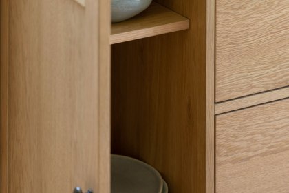 Gallery Direct Malvern Natural Oak 3 Drawer Large Sideboard