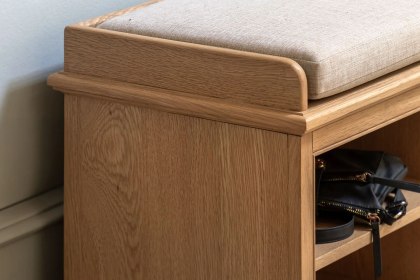 Gallery Direct Malvern Natural Oak Hall Bench
