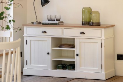 Gallery Direct Eton Painted White 2 Door 2 Drawer Sideboard