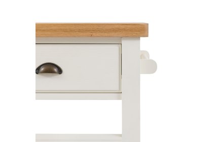 Gallery Direct Eton Painted White Butchers Block