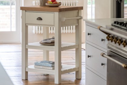 Gallery Direct Eton Painted White Butchers Block