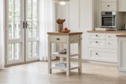 Gallery Direct Eton Painted White Butchers Block