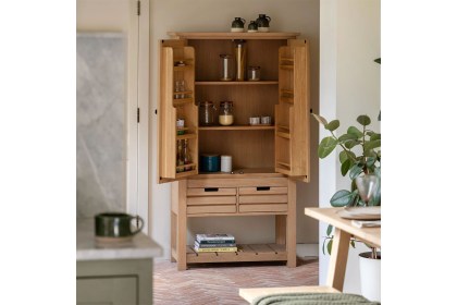 Gallery Direct Eton Natural Larder Cupboard