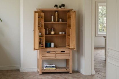 Gallery Direct Eton Natural Larder Cupboard