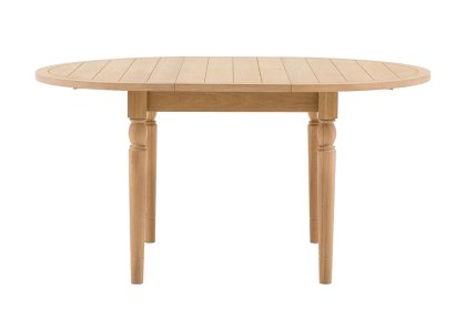 Gallery Direct Eton Natural Round Ext 110-150cm Dining Table Gallery Direct Eton Natural Round Ext 110-150cm Dining Table