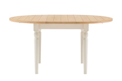 Gallery Direct Eton Painted White Round Ext 110-150cm Dining Table