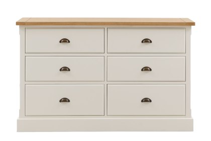 Gallery Direct Eton Painted White 6 Drawer Chest of Drawers