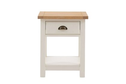 Gallery Direct Eton Painted White 1 Drawer Bedside Table