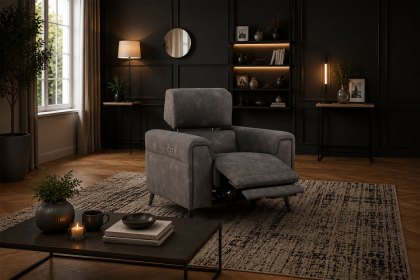 Lumea Tech Recliner Chair with Power Headrest & Bluetooth Speakers