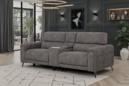 Lumea Tech 3 Seater Recliner Sofa with Power Headrest, Heat Function & Tech Console Lumea Tech 3 Seater Recliner Sofa with Power Headrest, Heat Function & Tech Console