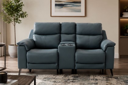 Dixon 2 Seater Recliner Sofa with Power Headrest & Tech Console