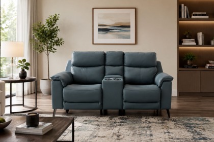 Dixon 2 Seater Recliner Sofa with Power Headrest & Tech Console