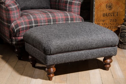 Tetrad Braemar Harris Tweed Stool