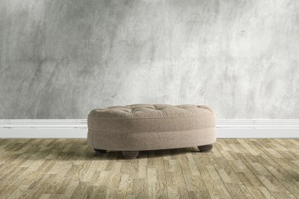 Tetrad Heritage Strand Oval Buttoned Stool