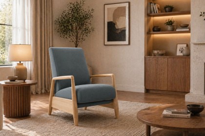 La-Z-Boy Faith Capsule Accent Chair with High Leg Pushback Recliner