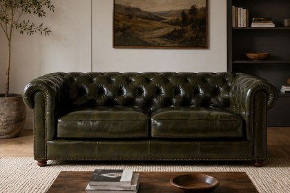 Buckland Chesterfield 2.5 Seater Sofa with Buttoned Back