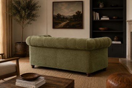 Buckland Chesterfield 2 Seater Sofa with Buttoned Back and Seat Cushions