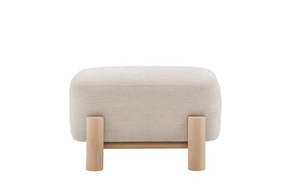 Gallery Direct Husby Footstool in Willow Dusty